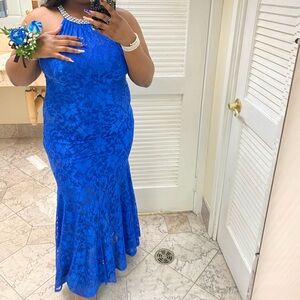 Royal blue prom dress